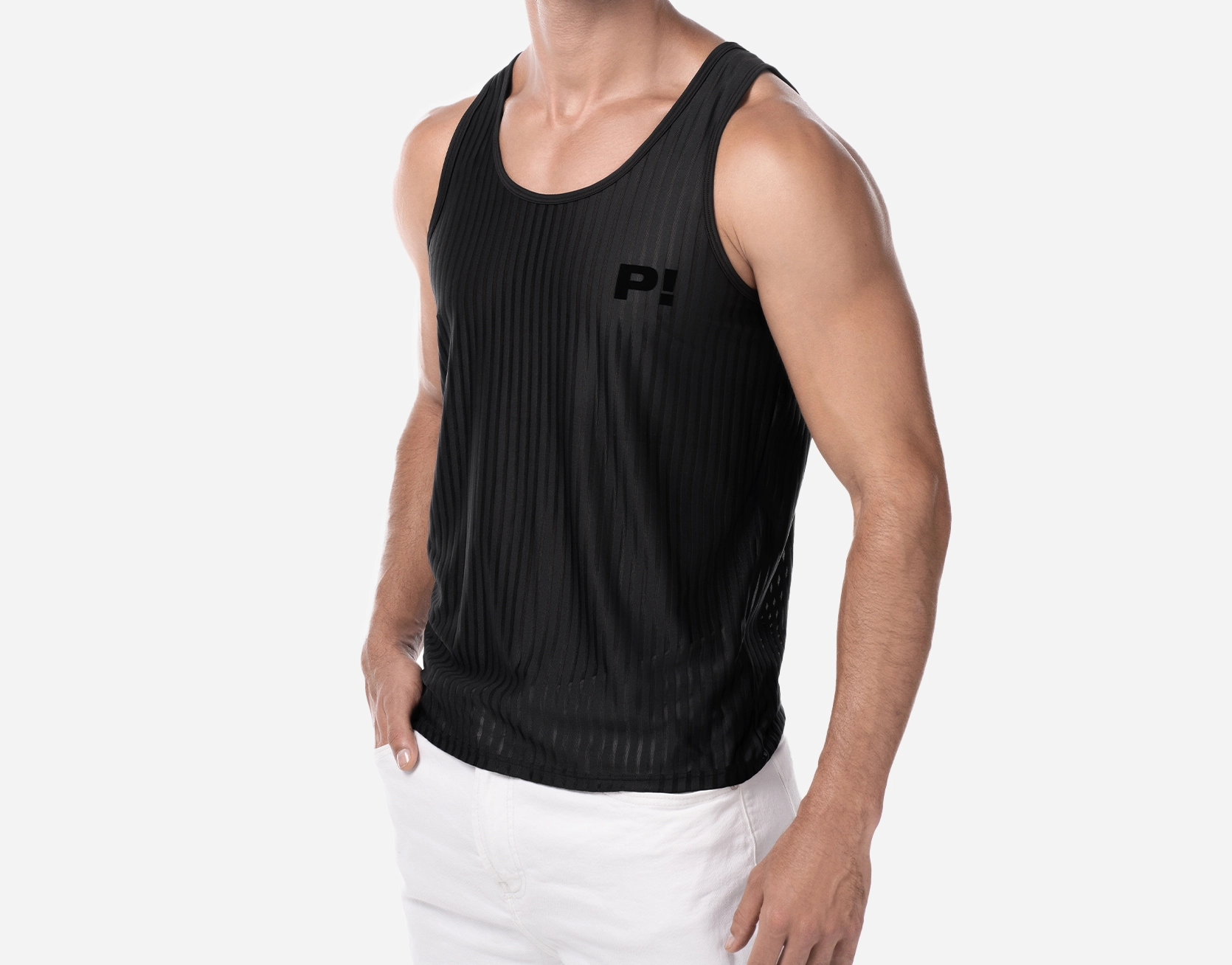 Whisper Black Tank Top - Image 2